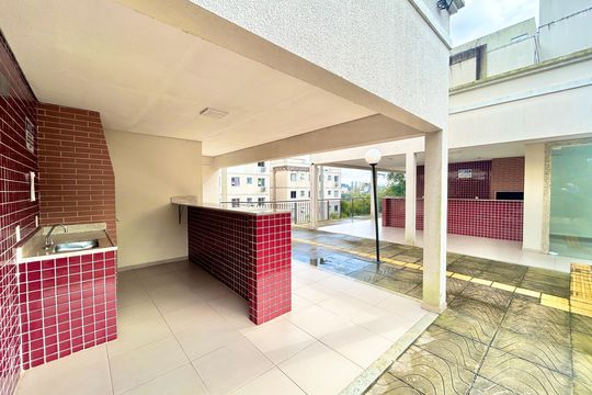Área comum - Churrasqueira de apartamento à venda com 2 quartos, 39m² em Rondônia, Novo Hamburgo
