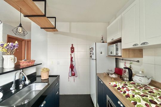 Cozinha de apartamento à venda com 2 quartos, 39m² em Rondônia, Novo Hamburgo