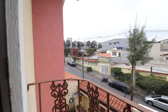 Varanda da Suíte de casa à venda com 3 quartos, 150m² em Vila Camilópolis, Santo André