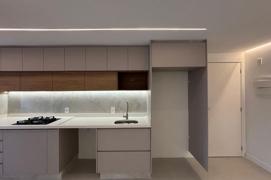 Cozinha de apartamento à venda com 2 quartos, 83m² em Casa Branca, Santo André