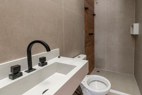 Banheiro da Suíte 3 de casa à venda com 3 quartos, 135m² em Santo Amaro, São Paulo
