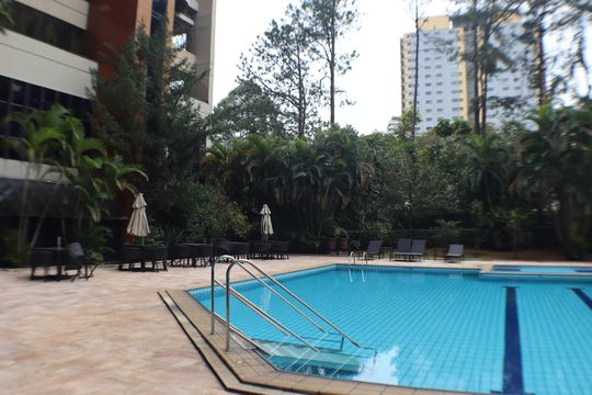 Área comum - Piscina de kitnet/studio para alugar com 1 quarto, 42m² em Alphaville Industrial, Barueri