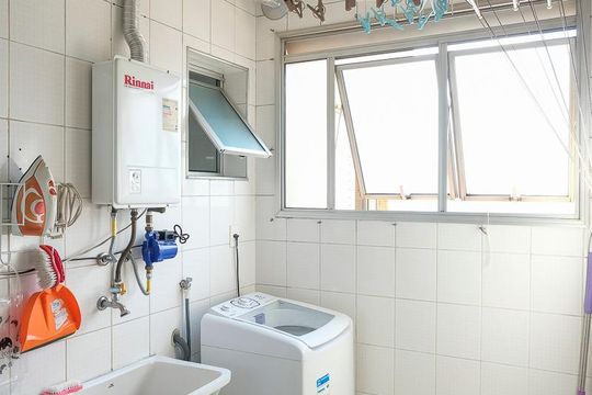 Área de serviço de apartamento à venda com 3 quartos, 83m² em Vila Caminho do Mar, São Bernardo do Campo