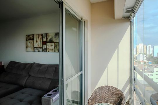 Varanda de apartamento à venda com 3 quartos, 83m² em Vila Caminho do Mar, São Bernardo do Campo