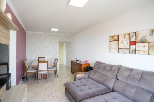Sala de apartamento à venda com 3 quartos, 83m² em Vila Caminho do Mar, São Bernardo do Campo