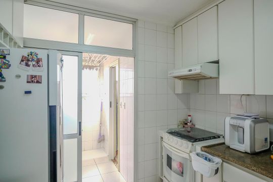 Cozinha de apartamento à venda com 3 quartos, 83m² em Vila Caminho do Mar, São Bernardo do Campo