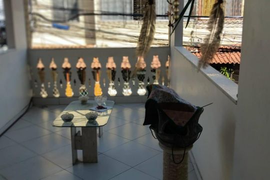 varanda da suíte de casa à venda com 2 quartos, 122m² em Benfica, Rio de Janeiro