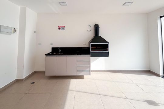 Área comum - Salão de festas de apartamento para alugar com 1 quarto, 28m² em Vila Lucia, São Paulo