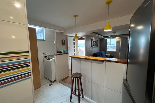 Cozinha de apartamento à venda com 2 quartos, 65m² em Del Castilho, Rio de Janeiro
