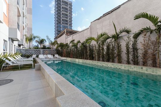 Área comum - Piscina de apartamento à venda com 2 quartos, 36m² em Moema, São Paulo
