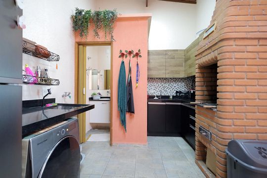 Área de Serviço de apartamento à venda com 2 quartos, 96m² em Jardim Santo Antônio, Santo André