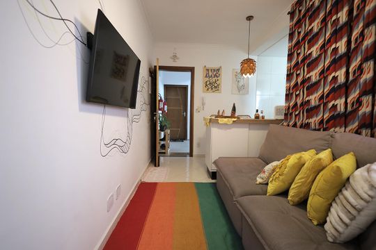 Sala de apartamento à venda com 2 quartos, 96m² em Jardim Santo Antônio, Santo André