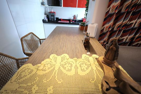 Cozinha de apartamento à venda com 2 quartos, 96m² em Jardim Santo Antônio, Santo André