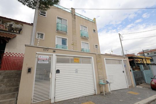 Fachada de apartamento à venda com 2 quartos, 96m² em Jardim Santo Antônio, Santo André