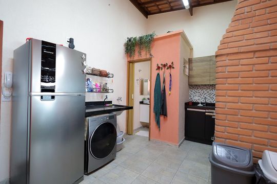 Área gourmet de apartamento à venda com 2 quartos, 96m² em Jardim Santo Antônio, Santo André