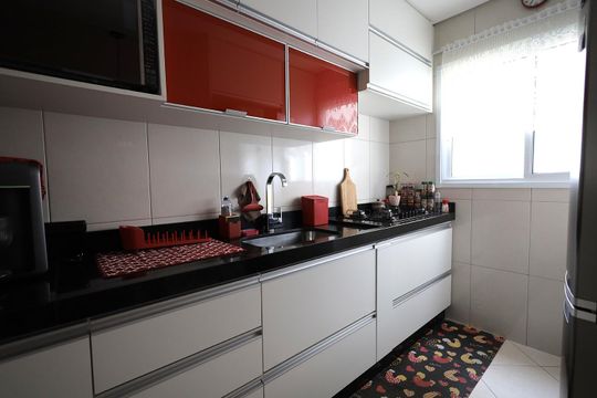 Cozinha de apartamento à venda com 2 quartos, 96m² em Jardim Santo Antônio, Santo André