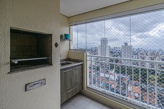Varanda gourmet de apartamento para alugar com 3 quartos, 74m² em Vila das Merces, São Paulo