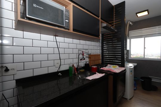 Cozinha de apartamento à venda com 2 quartos, 55m² em Vila Ivone, São Paulo