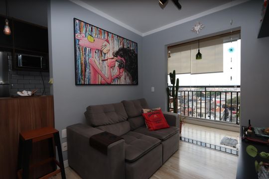 Sala de apartamento à venda com 2 quartos, 55m² em Vila Ivone, São Paulo