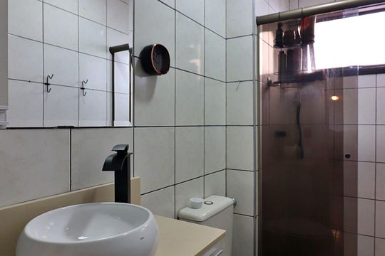 Banheiro Social de apartamento para alugar com 3 quartos, 67m² em Nova Petrópolis, São Bernardo do Campo