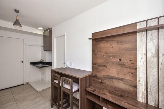Sala de apartamento à venda com 1 quarto, 24m² em Panamby, São Paulo