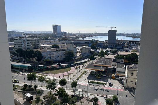 Vista de apartamento à venda com 2 quartos, 42m² em Santo Cristo, Rio de Janeiro