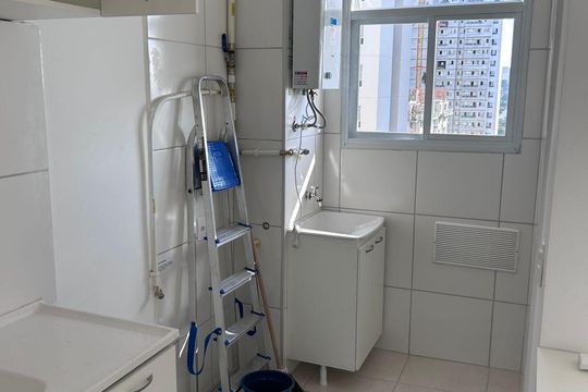 Área de Serviço de apartamento à venda com 2 quartos, 42m² em Santo Cristo, Rio de Janeiro
