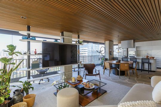 Sala de apartamento à venda com 1 quarto, 111m² em Vila Nova Conceição, São Paulo