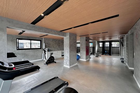 Área comum - Academia de kitnet/studio à venda com 0 quarto, 23m² em Santo Amaro, São Paulo