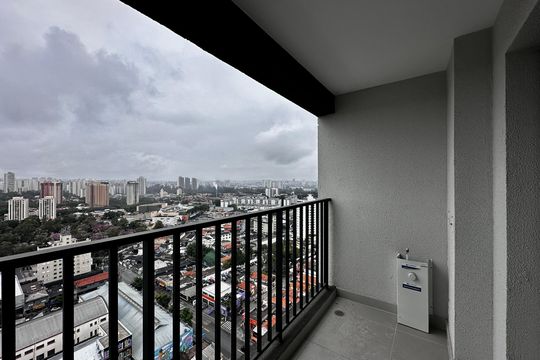 Sacada do Studio de kitnet/studio à venda com 0 quarto, 23m² em Santo Amaro, São Paulo