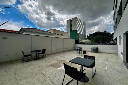 Área comum de kitnet/studio à venda com 0 quarto, 23m² em Santo Amaro, São Paulo