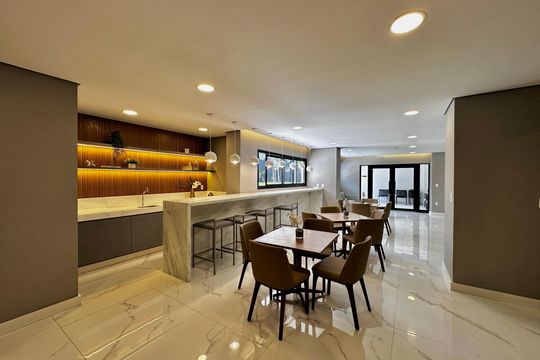 Área comum - Salão de festas de kitnet/studio à venda com 0 quarto, 30m² em Santo Amaro, São Paulo