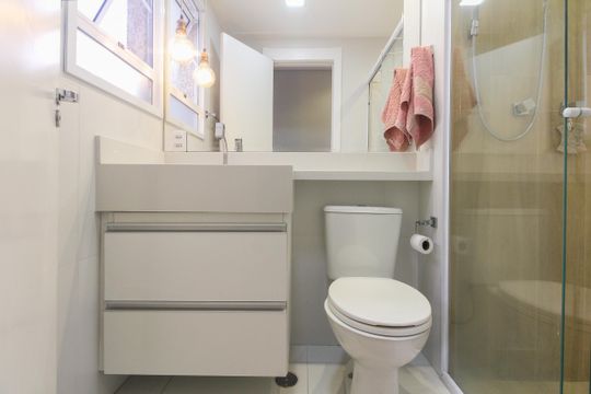 Banheiro  de apartamento para alugar com 2 quartos, 48m² em Jardim America da Penha, São Paulo