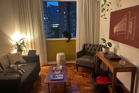 Sala  de kitnet/studio à venda com 1 quarto, 40m² em Jardim Paulista, São Paulo