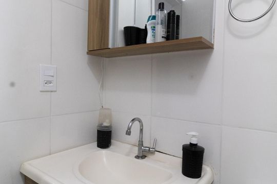 Banheiro Social de apartamento à venda com 2 quartos, 39m² em Jardim Belem, São Paulo