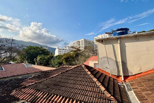 Vista da Cozinha de apartamento para alugar com 1 quarto, 42m² em Leblon, Rio de Janeiro