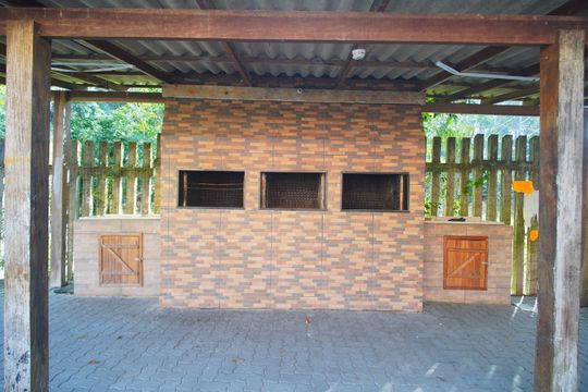 Área comum - Churrasqueira de apartamento para alugar com 2 quartos, 47m² em São João Batista, São Leopoldo