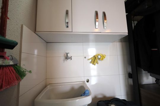Área de Serviço de apartamento à venda com 2 quartos, 84m² em Vila Homero Thon, Santo André
