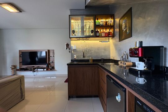 Sala de apartamento à venda com 2 quartos, 122m² em Jardim, Santo André