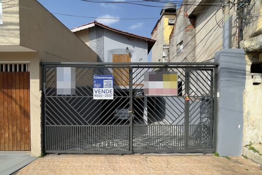 Fachada+Placa de casa à venda com 3 quartos, 167m² em Parque Boturussu, São Paulo