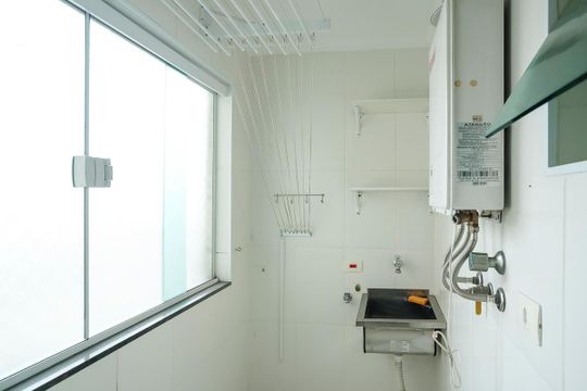 Área de serviço de apartamento à venda com 2 quartos, 69m² em Vila Mariza, São Bernardo do Campo