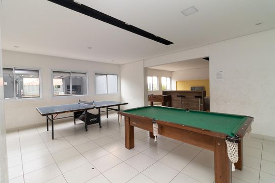 Área comum - Sala de Jogos de apartamento para alugar com 2 quartos, 54m² em Chácara Cruzeiro do Sul, São Paulo