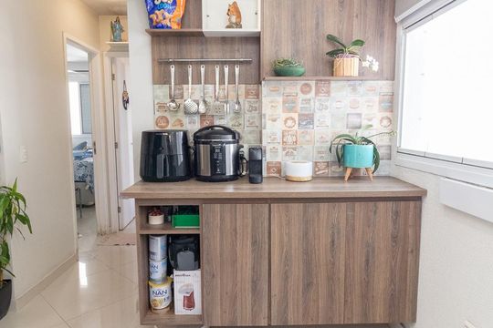 Cozinha de apartamento para alugar com 2 quartos, 54m² em Chácara Cruzeiro do Sul, São Paulo