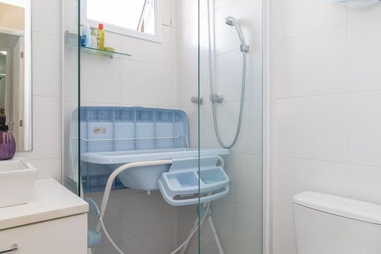 Banheiro Social de apartamento para alugar com 2 quartos, 54m² em Chácara Cruzeiro do Sul, São Paulo