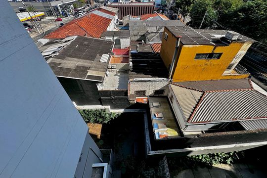 Vista Sacada do Quarto de kitnet/studio à venda com 1 quarto, 25m² em Santo Amaro, São Paulo