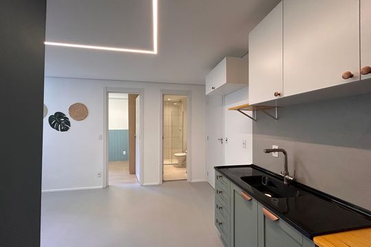 Cozinha de apartamento à venda com 2 quartos, 35m² em Vila Barreto, São Paulo