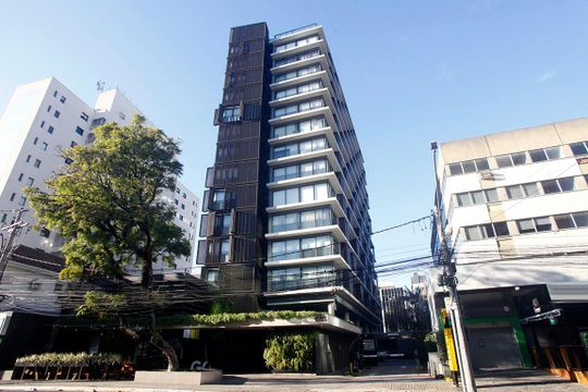Fachada de kitnet/studio à venda com 1 quarto, 38m² em Auxiliadora, Porto Alegre