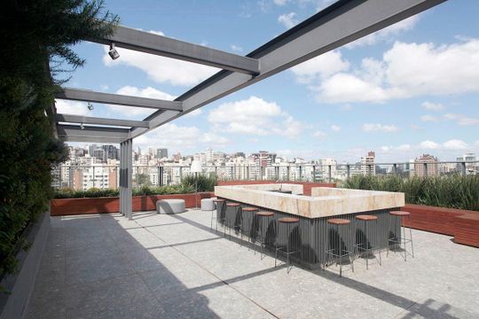 Área Comum - Rooftop de kitnet/studio à venda com 1 quarto, 38m² em Auxiliadora, Porto Alegre