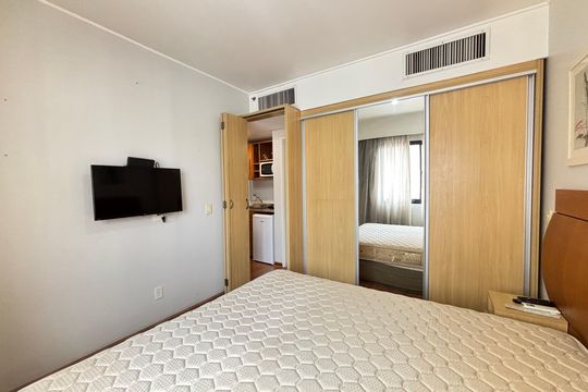 Quarto de apartamento para alugar com 1 quarto, 69m² em Moema, São Paulo