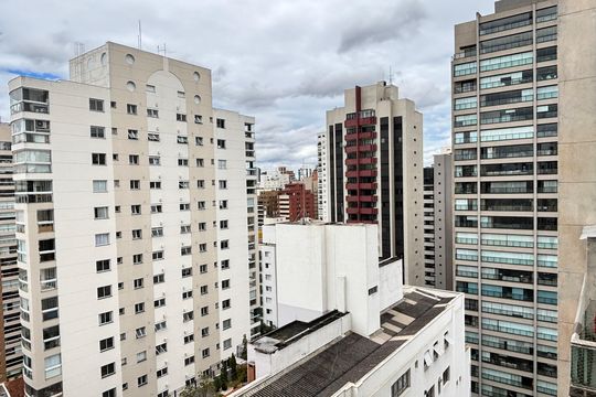 Vista de apartamento para alugar com 1 quarto, 69m² em Moema, São Paulo